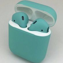 Bluetooth-гарнитура Apple AirPods 2 Color (без беспроводной зарядки чехла, matt tiffany)