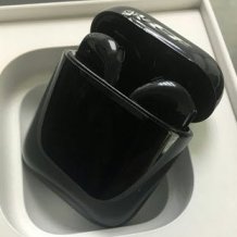 Bluetooth-гарнитура Apple AirPods 2 Color (беспроводная зарядка чехла, Premium gloss black)