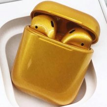 Фото товара Apple airPods Custom Colors (Premium gloss gold)