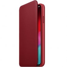 Фото товара Apple Leather Folio для iPhone XS Max (Product Red, MRX32ZM/A)