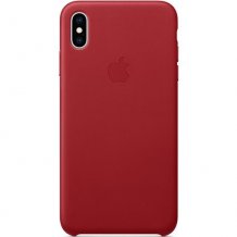 Фото товара Apple Leather Case для iPhone XS Max (Product Red, MRWQ2ZM/A)