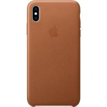 Фото товара Apple Leather Case для iPhone XS Max (saddle brown, MRWV2ZM/A)