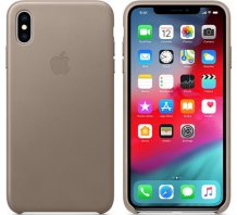 Фото товара Apple Leather Case для iPhone XS Max (taupe, MRWR2ZM/A)