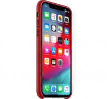Фото товара Apple Leather Case для iPhone XS (Product Red, MRWK2ZM/A)
