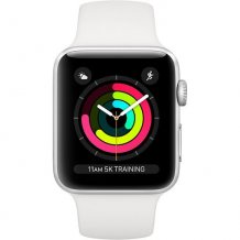 Фото товара Apple Watch Series 3 38mm (Silver Aluminum Case with White Sport Band)