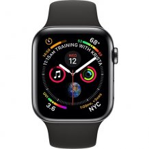 Фото товара Apple Watch Series 4 GPS + Cellular 40mm (Space Black Stainless Steel Case with Black Sport Band)