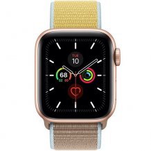 Фото товара Apple Watch Series 5 GPS 40mm (Gold Aluminium Case with Camel Sand Sport Loop)