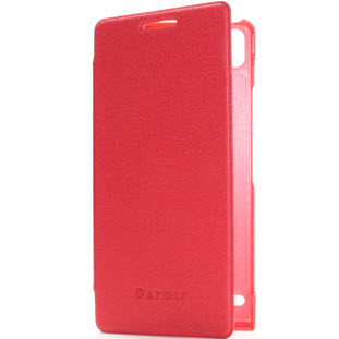 Чехол Armor книжка для Huawei Ascend P6 (красный)