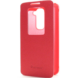 Чехол Armor книжка с окошком для LG G2 (красный)