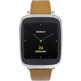 Фото товара Asus ZenWatch WI500Q (black silver case brown)
