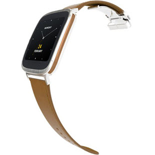 Фото товара Asus ZenWatch WI500Q (black silver case brown)