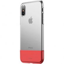 Чехол Baseus Soft and Hard для iPhone X/Xs (красный)