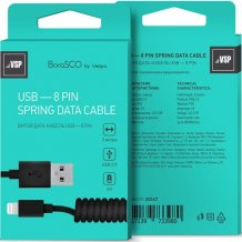 Фото товара BoraSCO USB - 8pin 2A 2м витой (черный)