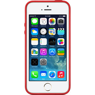 Чехол Case Leather для iPhone 5/5S/SE (red)