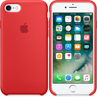 Чехол Case Silicone для iPhone 7 (red)