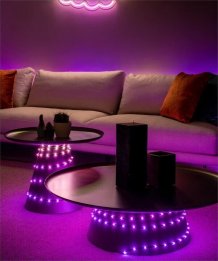 Фото товара Программируемая светодиодная лента 20 м - Twinkly Dots (Multicolor edition) - 400 шт. RGB + BT + Wi-Fi ( TWD400STP-BEU ) ( черный провод )