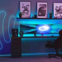 Фото товара Программируемая светодиодная лента 10 м - Twinkly Dots (Multicolor edition) - 200 шт. RGB + BT + Wi-Fi ( TWD200STP-BEU ) ( черный провод )