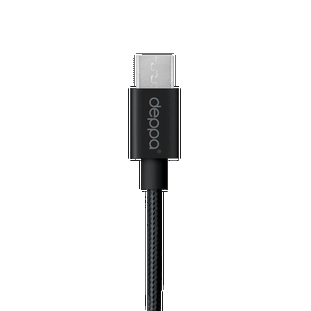 Фото товара Deppa Alum USB - micro USB (1.2м, нейлоновая оплетка, черный)