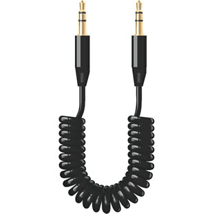 Аудио-кабель Deppa AUX (2м, витой, черный)