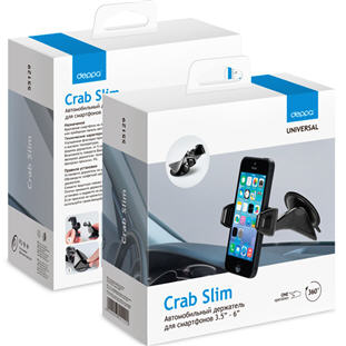 Фото товара Deppa автомобильный Crab Slim для смартфонов (3.5