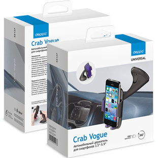 Фото товара Deppa автомобильный Crab Vogue для смартфонов (3.5