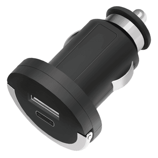 Зарядное устройство Deppa АЗУ USB + USB Type-C 3.4A, Ultra (черный)