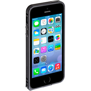 Чехол Deppa Alum Bumper для Apple iPhone 5/5S/SE и пленка (черный)