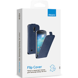 Фото товара Deppa Flip Cover для Samsung Galaxy S4 mini (синий)