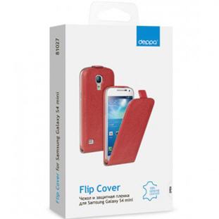 Фото товара Deppa Flip Cover для Samsung Galaxy S4 mini (красный)