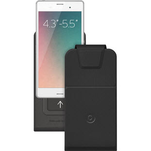 Чехол Deppa Flip Slide M универсальный для смартфонов 4.3"-5.5" (черный)