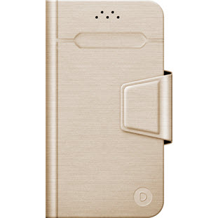 Чехол Deppa Wallet Fold M универсальный для смартфонов 4.3"-5.5" (золотой)