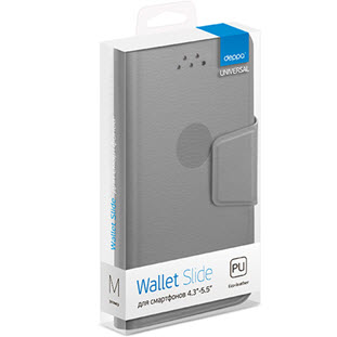 Фото товара Deppa Wallet Slide M универсальный для смартфонов 4.3