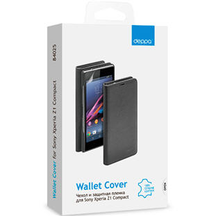 Фото товара Deppa Wallet Cover для Sony Xperia Z1 Compact (черный)