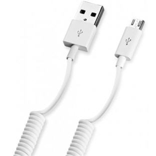 Data-кабель Deppa USB - micro USB (витой, 1.5м, белый)