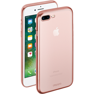 Чехол Deppa Gel Plus Case матовый для Apple iPhone 7 Plus (розовое золото)