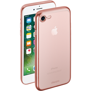 Чехол Deppa Gel Plus Case матовый для Apple iPhone 7 (розовое золото)