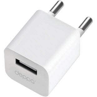 Фото товара Deppa СЗУ USB 1А, дата-кабель 8-pin для Apple, Ultra (белый)