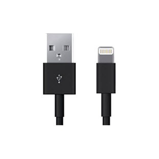 Фото товара Deppa СЗУ USB 1А, дата-кабель 8-pin для Apple, Ultra MFI (черный)