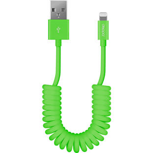 Data-кабель Deppa USB - 8-pin для Apple (MFI, витой, 1.2м, зеленый)