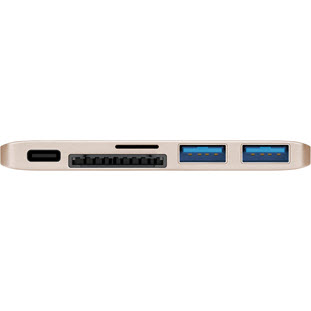 Фото товара Deppa USB-C для MacBook, 5в1 (золотой)