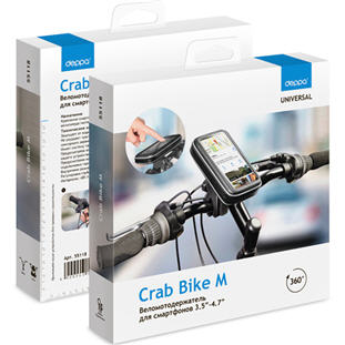 Фото товара Deppa для велосипеда/мотоцикла Crab Bike для смартфонов (рамер M, 3.5