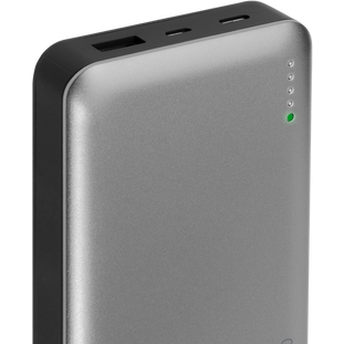 Фото товара Deppa NRG Turbo (15000 mAh, QuickCharge 3.0, Type-C, черный/графит)