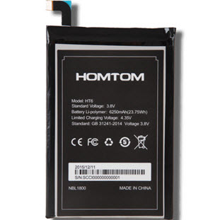 Аккумулятор Doogee для Homtom HT6/T6 (6250 мАч)