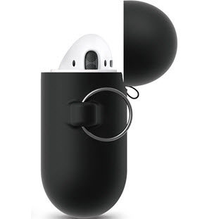 Фото товара Elago Silicone Hang Case для AirPods (EAPSC-HANG-BK, черный)