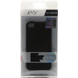 Фото товара ENSI накладка-пластик 0.8мм для Apple iPhone 4/4s (черный)