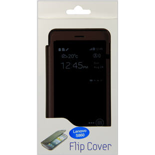 Фото товара Flip Cover книжка с окошком для Lenovo S860 (шоколадный)