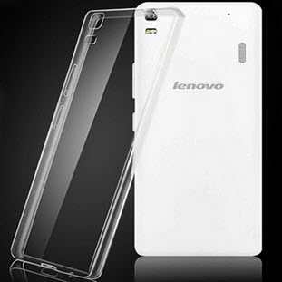 Чехол Gecko силиконовый для Lenovo A7000/K3 Note (глянцевый прозрачный белый)