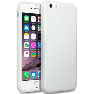 Чехол Gecko силиконовый для Apple iPhone 6/6S (глянцевый белый)