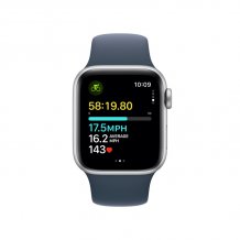 Фото товара Apple Watch SE (2024) 40mm Silver Aluminum Case with Blue Cloud Sport Loop (GPS)