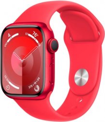 Умные часы Apple Watch Series 9 41mm (PRODUCT)RED Aluminum Case with (PRODUCT)RED Sport Band (GPS) (размер M/L)